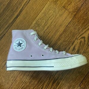 Light Purple High Top Converse